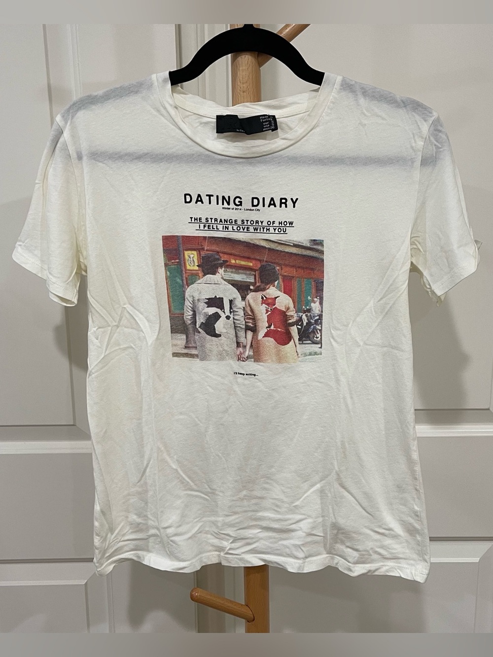 Zara Trafaluc Dating Diary Short Sleeve Graphic Tee